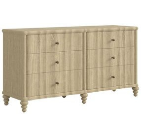 Haven Sundrenched Oak 6 Drawer Dresser