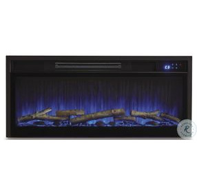 Entertainment Accessories Black 33" Fireplace Insert
