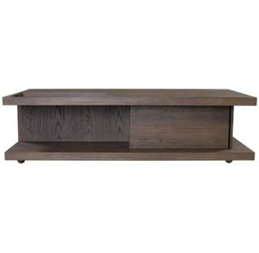 Athens Chocolate Brown Rectangular Occasional Table Set with Casters