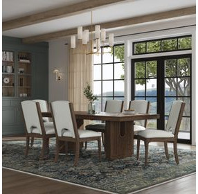Athens Chocolate Brown 102" Extendable Rectangular Dining Table