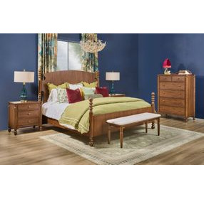 Azalea Walnut Panel Bedroom Set
