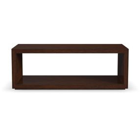 Waterfall Dark Brown Rectangular Occasional Table Set with Casters