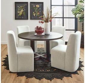 Waterfall Deep Ebony Round Dining Room Set