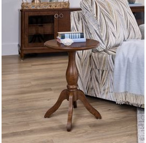 Bellevue Whiskey Brown Round Chairside Table