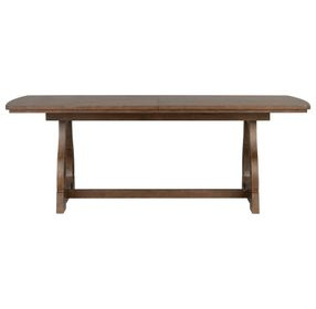 Bellevue Whiskey Brown Extendable Rectangular Dining Room Set