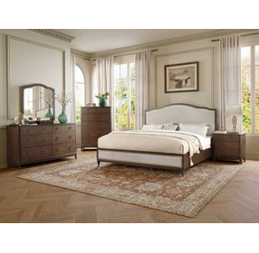 Bellevue Whiskey Brown 3 Drawer Nightstand with USB Charging