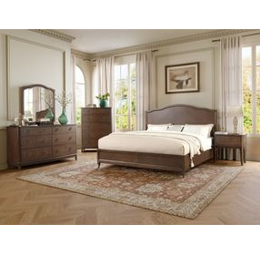 Bellevue Whiskey Brown 1 Drawer Open Nightstand with USB Charging