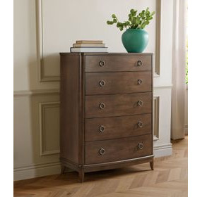 Bellevue Whiskey Brown 5 Drawer Chest
