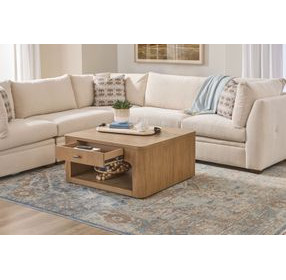 Normandy Warm Driftwood Square Occasional Table Set