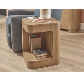 Normandy Warm Driftwood Square Chairside Table