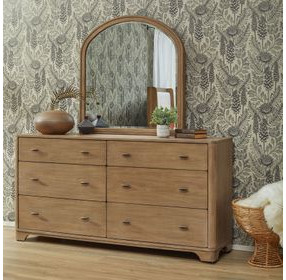 Normandy Warm Driftwood 6 Drawer Dresser