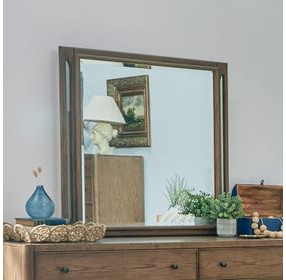 Verona Medium Brown Oak Rectangular Dresser Mirror