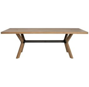 Millwork Rustic Umber and Black Rectangular Dining Room Set