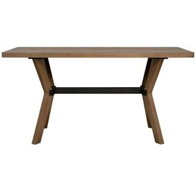 Millwork Rustic Umber and Black Dining Room Set