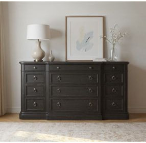 Atrium Black 12 Drawer Dresser