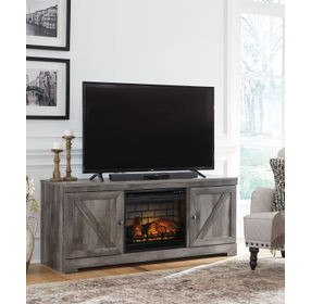 Wynnlow Gray 63" TV Stand with Electric Fireplace