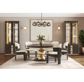 West Kensington Buff and Medium Espresso Upholstered Dining Side Chair Set of 2