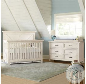 Westfield Brushed White Convertible Standard Crib
