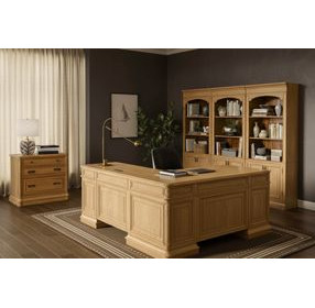 Winchester Natural Oak L-Shaped Desk