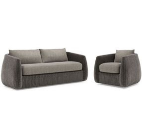 Sarene Gray Outdoor Living Room Set