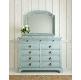 Summer Creek Blue Arched Mirror