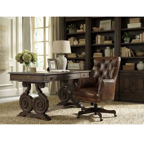 Rhapsody Rustic Walnut Writing Desk