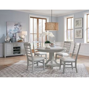 Harborwick Harbor Gray 66" Extendable Oval Dining Table