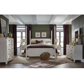 Chesters Mill Alabaster 9 Drawer Dresser with Rectangular Mirror