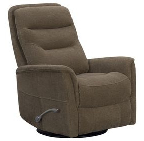 Gemini Snazzy Shiitake Manual Swivel Glider Recliner
