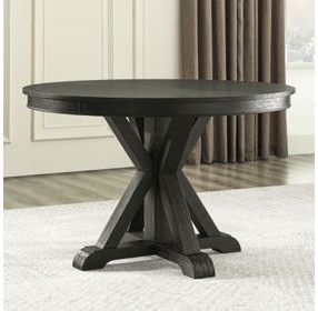 Rylie Black 48" Round Dining Table