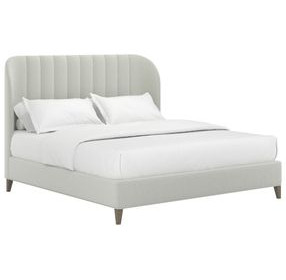 Dante Cloud Performance Fabric King Upholstered Wide Channel Panel Bed