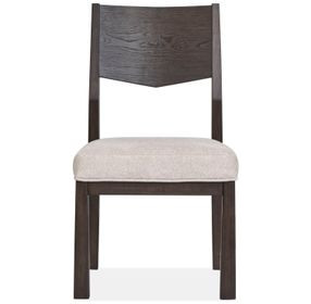 Tauren Gray Upholstered Solid Back Side Chair Set of 2