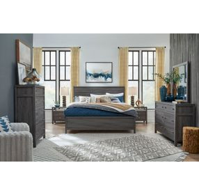 Merrifield Raisin Black Panel Bedroom Set