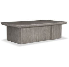 Monolith Brown Rectangular Cocktail Table with Casters