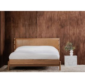 Colby Brown Queen Upholstered Platform Bed
