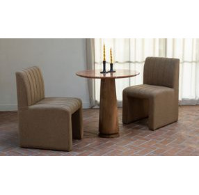 Sally Light Brown Performance Fabric Upholstered Dining Chair