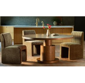 Sally Cedar Green Performance Fabric Upholstered Dining Chair