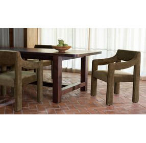 Elise Cedar Green Performance Fabric Upholstered Dining Chair