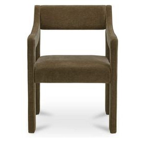 Elise Cedar Green Performance Fabric Upholstered Dining Chair