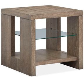 Conway Spiced Brown Rectangular End Table