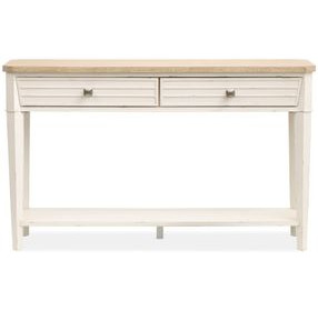 Echo Isles Sea Pearl and Driftwood Rectangular Sofa Table