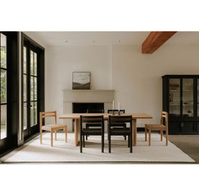 Round Off Natural Oak 88" Rectangular Dining Table