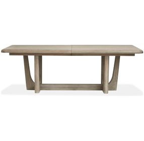 Braelyn Dorian Gray 114" Extendable Rectangular Dining Table