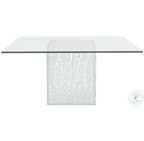 Arctic Clear 60" Square Dining Table