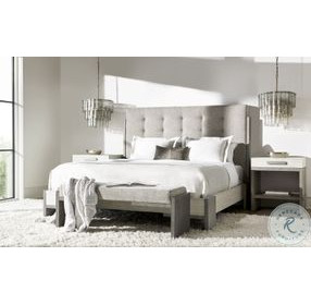 Foundations Linen and Light Shale Upholstered Panel Bedroom Set