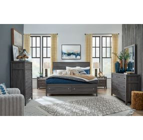 Merrifield Raisin Black Storage Panel Bedroom Set