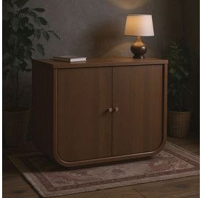 Verge Handcrfated Walnut 2 Door Chest