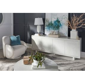 Rothko Uph Porcelain Upholstered Swivel Accent Chair