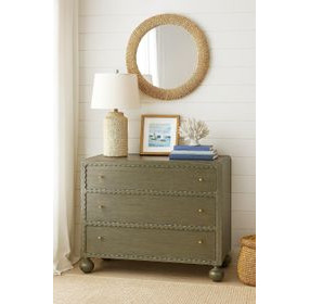 Harbor Sage Green 3 Drawer Accent Chest