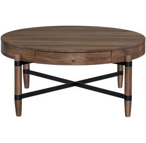 Tranquility Walnut Round Occassional Table Set